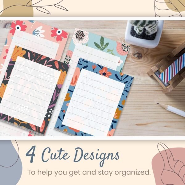 Magnetic Notepads for Refrigerator, 4-Pack Grocery List Magn... - Image 2
