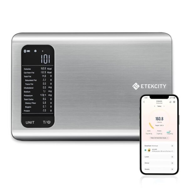 Etekcity Smart Food Kitchen Scale with Nutritional Calculato...