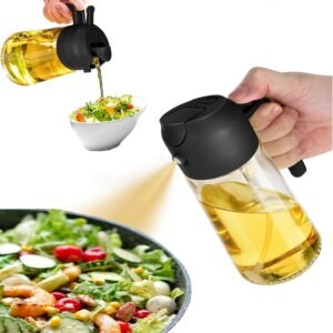 Oil Sprayer for Cooking,2 in 1 Olive Oil Dispenser and Oil S...