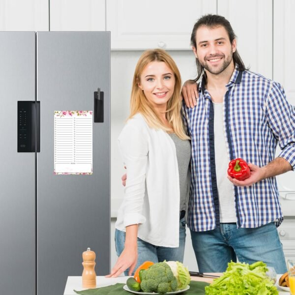 2 Pack Grocery List Magnet Pad for Fridge with Pen Holder, T... - Image 4