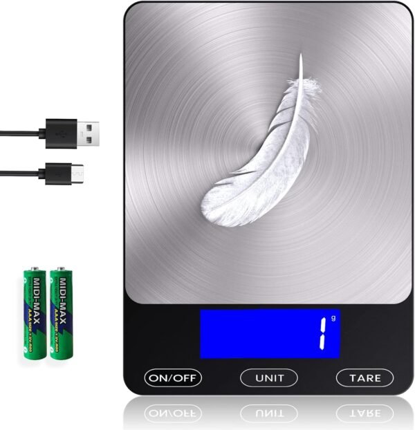 Food Scale -33lb Digital Kitchen Scale for Food Ounces Grams...