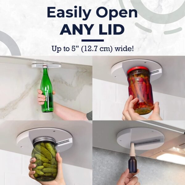 EZ Off Jar Opener for Seniors - Under Cabinet Jar Openers fo... - Image 2