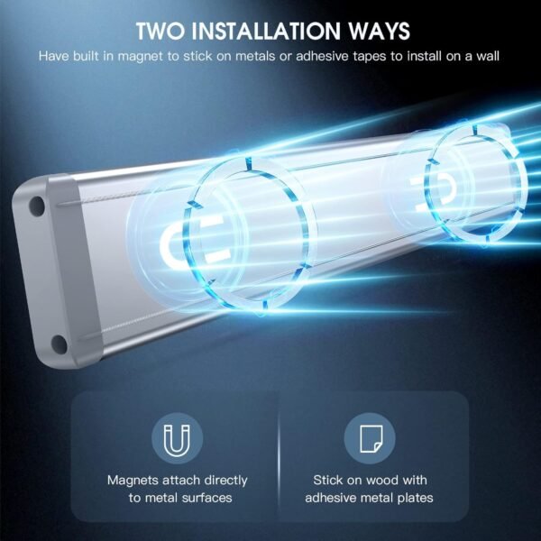 10inch Under Cabinet Lighting, 2 Pack Rechargeable Motion Se... - Image 6