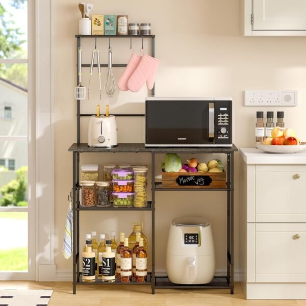 Baker's Rack for Kitchen with Storage, Microwave Stand with ... - Image 4