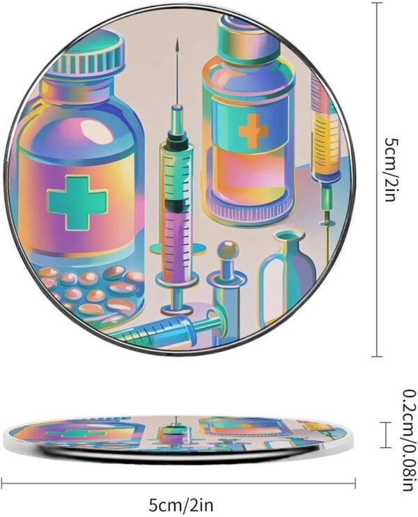 Gradient Medical Items Pattern Magnetic Refrigerator Magnets... - Image 2