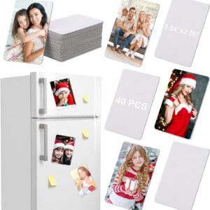 40 Pcs Sublimation Blank Magnets, 3.5 x 2.5 in Personalized ...