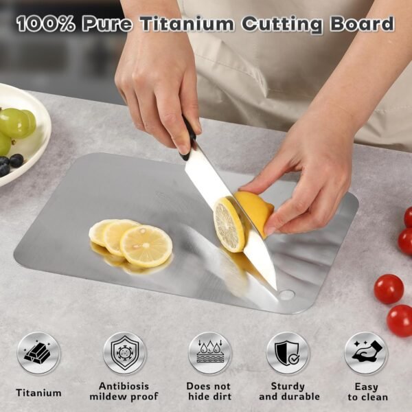 Titanium Cutting Boards for Kitchen-2025 New Upgrade 100% Pu... - Image 2