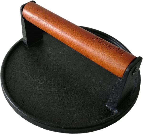 Burger Press 7.08" Round,Heavy-Duty Cast Iron Smash Burger P...