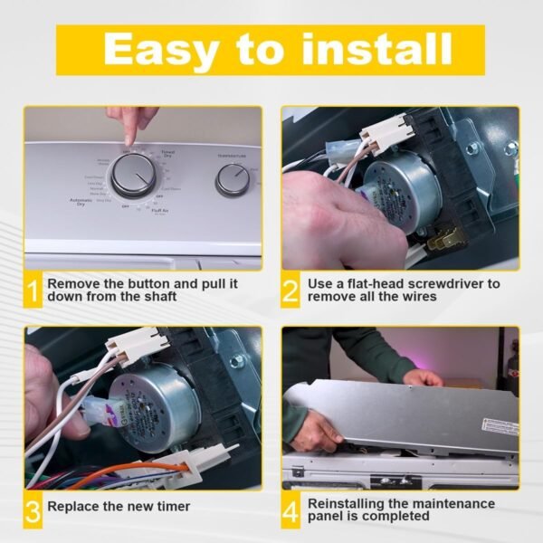 Dryer Timer for May-tag MEDC215EW1, Whirl-Pool WED4815EW1, W... - Image 5