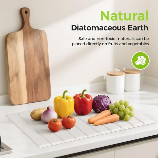 Large Dish Drying Mat for Kitchen Counter Foldable, 25"x16"A... - Image 5