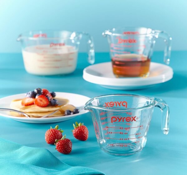 Pyrex Essentials (3-Pack) Glass Measuring Cups Set, (1, 2 & ... - Image 7