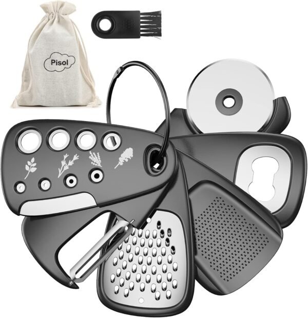Kitchen Unique Gadgets Set 6 Pieces, Space Saving, Cheese Gr...