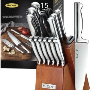 McCook® Knife Sets, German Stainless Steel Kitchen Knife Blo...