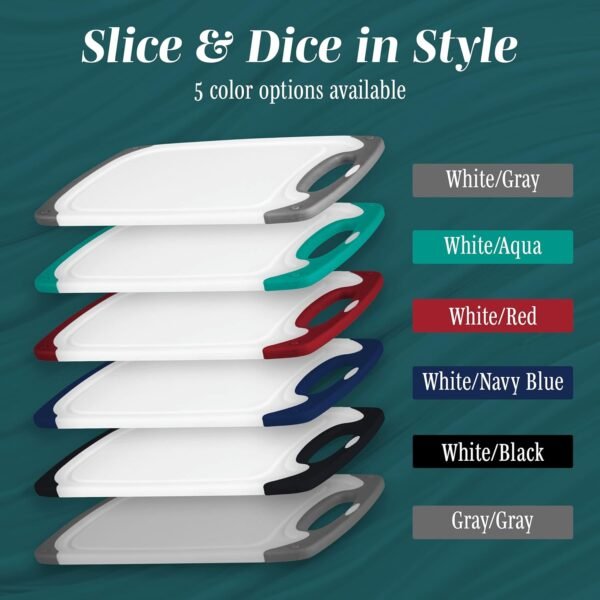 Cutting Boards for Kitchen - BPA-Free Chopping Board - Diffe... - Image 8