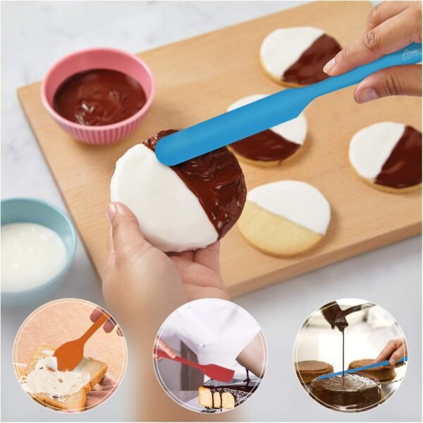 HOTEC Heat Resistant 600℉ Food Grade Silicone Rubber Spatula... - Image 3