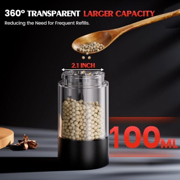 Electric Salt and Pepper Grinder Set Automatic Battery Peppe... - Image 4