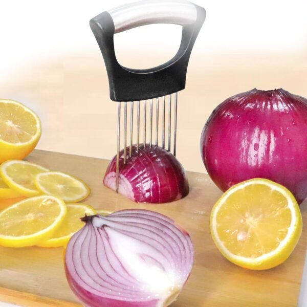 JAYVAR Onion Holder for Slicing, Onion Cutter Vegetable Chop... - Image 2