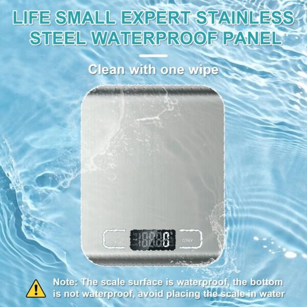 Food Scale, 11lb Kitchen Scale with 6 Units Tare Function & ... - Image 7