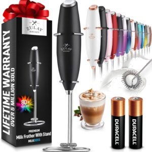 Zulay Kitchen Powerful Milk Frother Wand With 2 Duracell Bat...