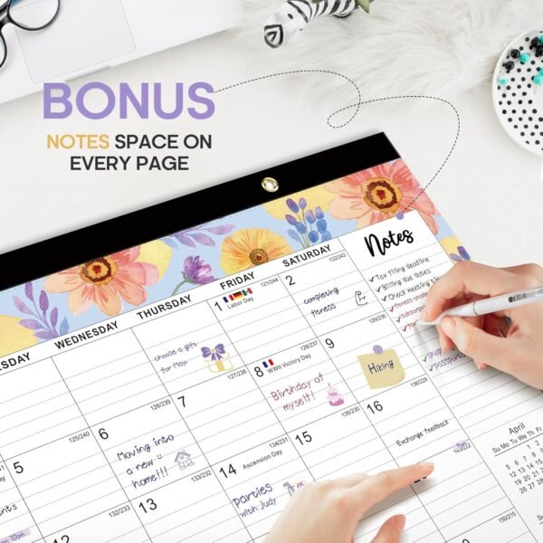 Desk Calendar 2025-2026, 18 Months Calendar Runs from July 2... - Image 5
