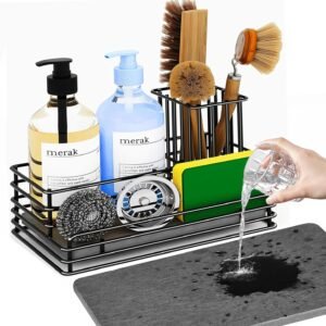 Yofidra Kitchen Sink Caddy: Sink Sponge with Instant Drying ...