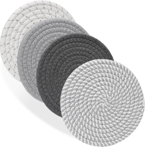 Billbotk 7" Trivets for Dishes, Pots and Pans, 4 Heat Resist...