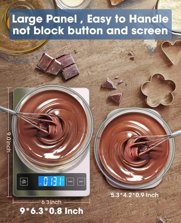 Nicewell Food Scale, 22lb Digital Kitchen Scale Weight Grams... - Image 2