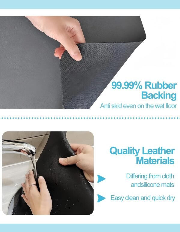 Dish Drying Mat for Kitchen Counter, 12"x19" Dish Drying Pad... - Image 5