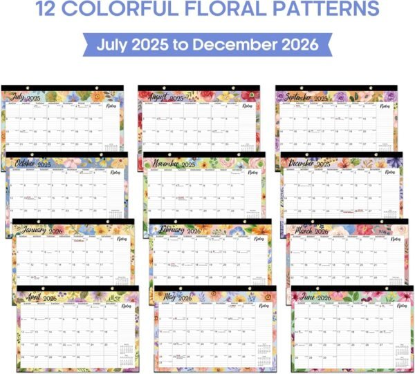 Desk Calendar 2025-2026, 18 Months Calendar Runs from July 2... - Image 6