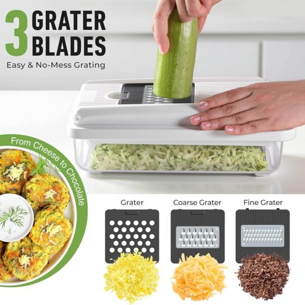Mueller Vegetable Chopper Mandoline Slicer, Food Veggie Chop... - Image 5
