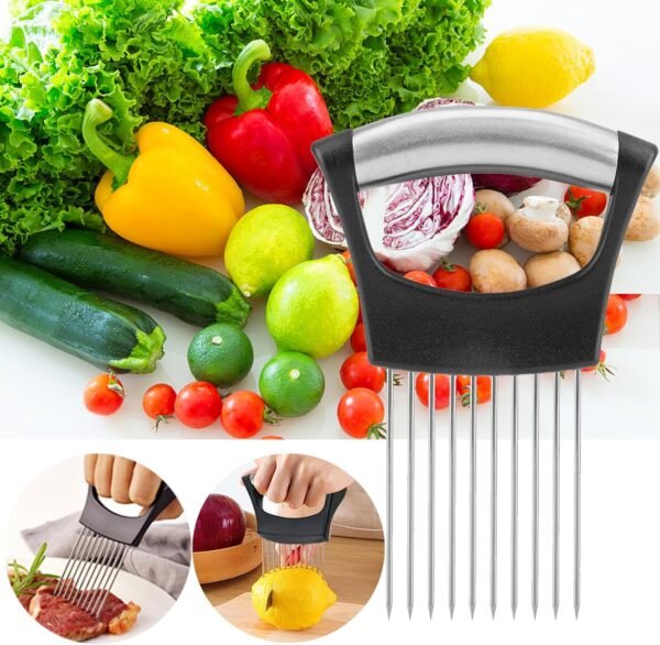 JAYVAR Onion Holder for Slicing, Onion Cutter Vegetable Chop... - Image 6