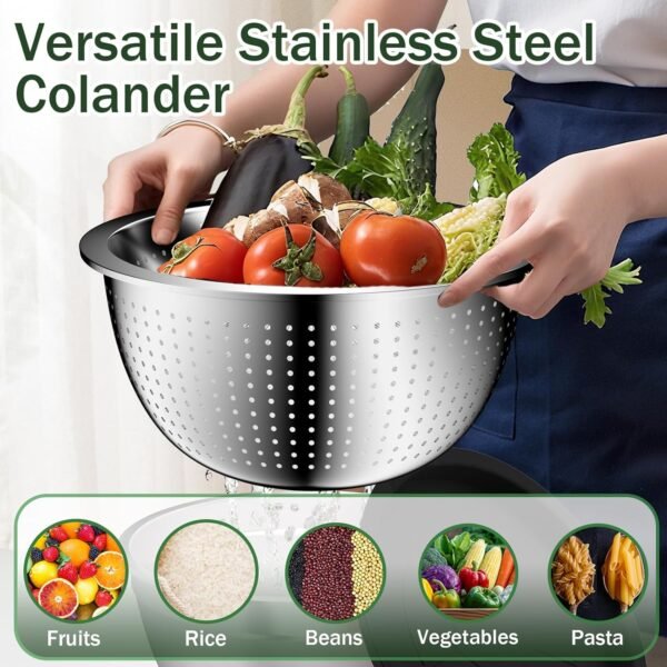 Mixing Bowls with Lids Set, 16PCS Stainless Steel Mixing Bow... - Image 3