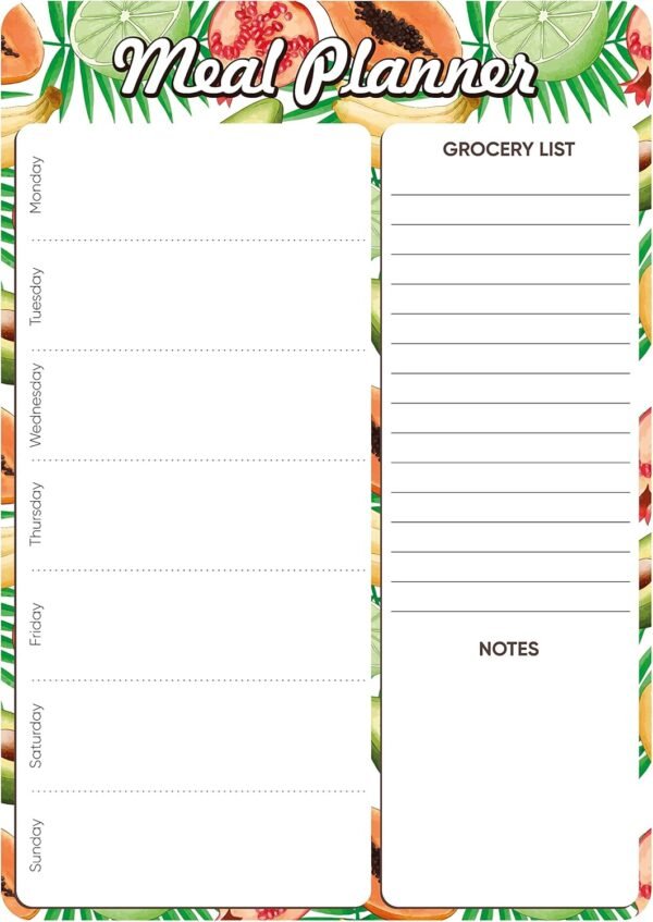 Magnetic Meal Planner for Refrigerator A4-8.5 x 12 Weekly Me... - Image 4