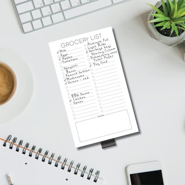 Evercio Grocery List Magnetic Notepad for Refrigerator | For... - Image 6