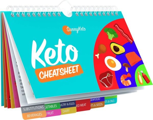 Keto Diet Cheat Sheet Quick Guide Fridge Magnet Reference Ch...