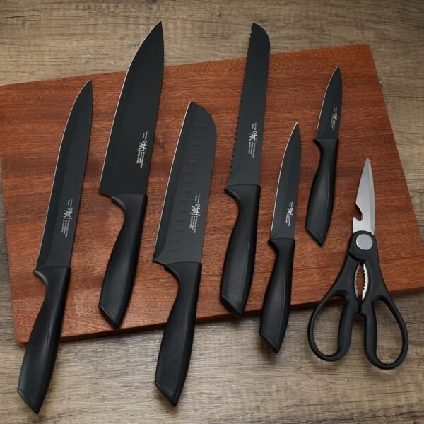 Knife Set, 8-Piece Kitchen Knife Set for Chef, Sharp Knife S... - Image 5
