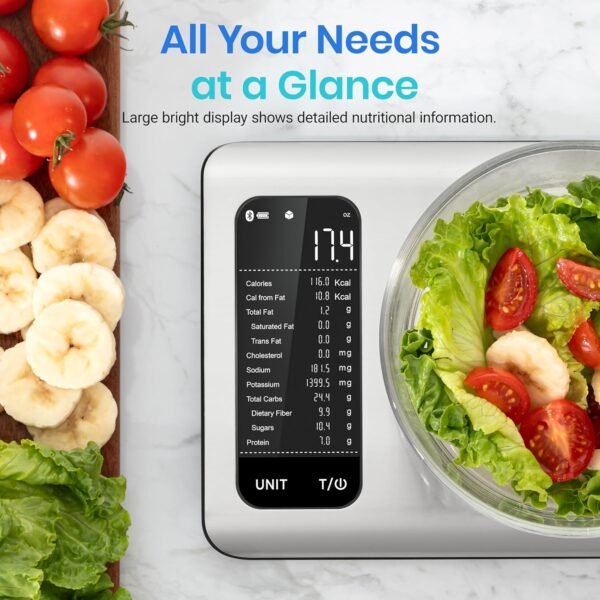 Etekcity Smart Food Kitchen Scale with Nutritional Calculato... - Image 2