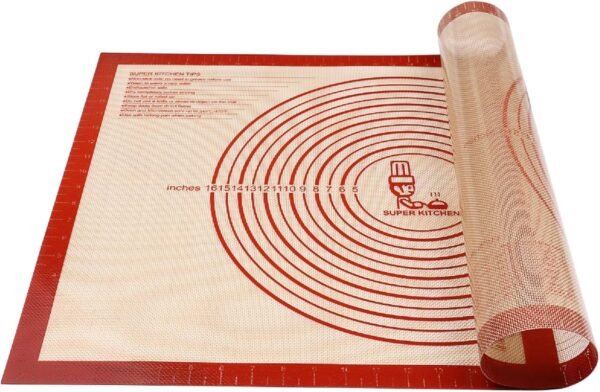 Non-slip Silicone Pastry Mat Extra Large with Measurements 2...