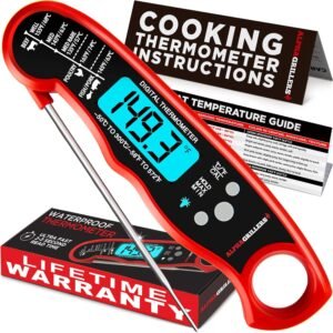 Alpha Grillers Meat Thermometer Digital - Instant Read Food ...