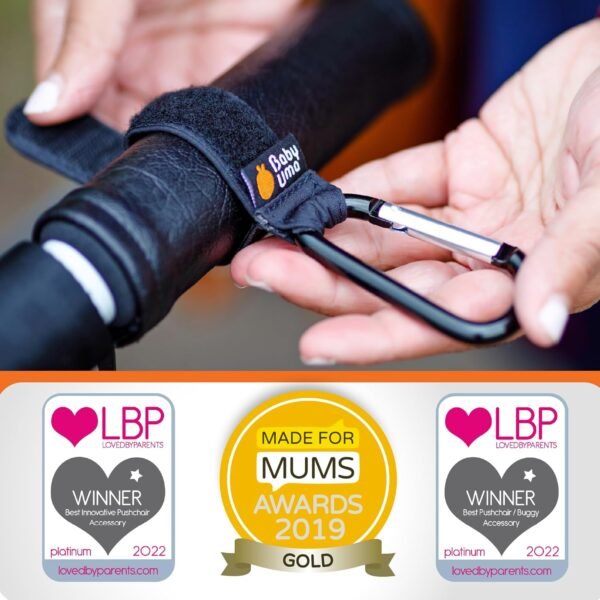 Baby Uma 4-Pack Stroller Hooks - Universal Bag Clips for Dia... - Image 7