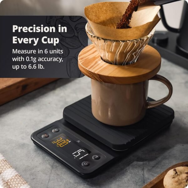Greater Goods 0.1g Precision Coffee Scale with Timer – 3kg D... - Image 3