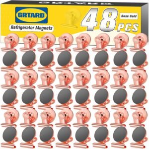 Grtard 48pack Magnetic Clips Heavy Duty, Magnet Clips for Fr...