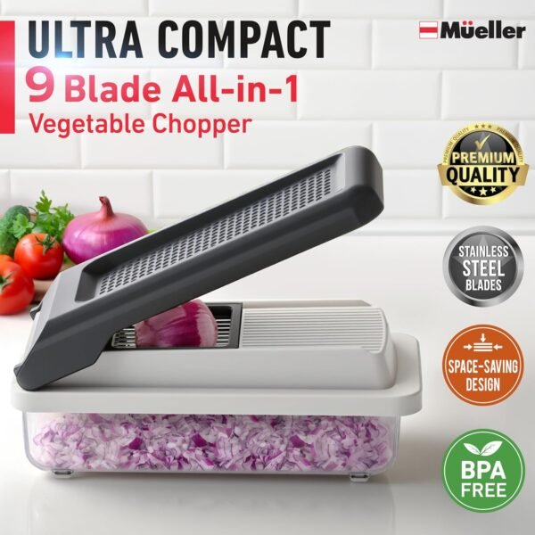 Mueller Vegetable Chopper Mandoline Slicer, Food Veggie Chop... - Image 3