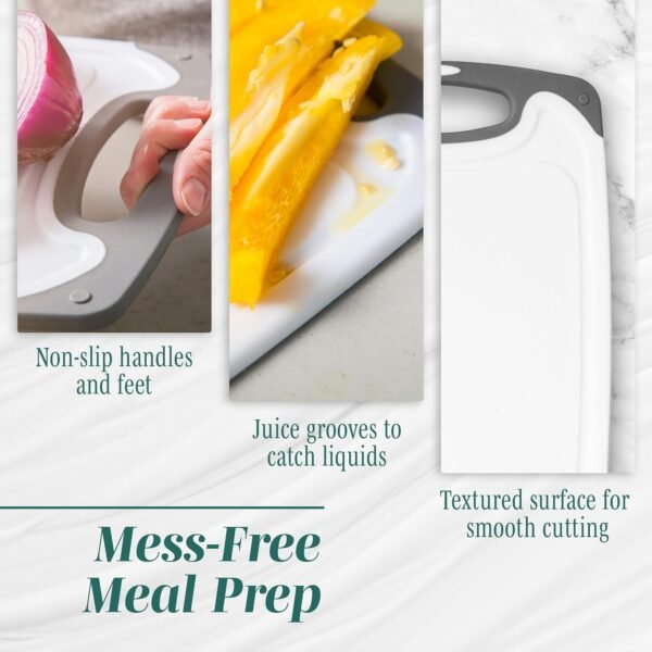 Cutting Boards for Kitchen - BPA-Free Chopping Board - Diffe... - Image 5