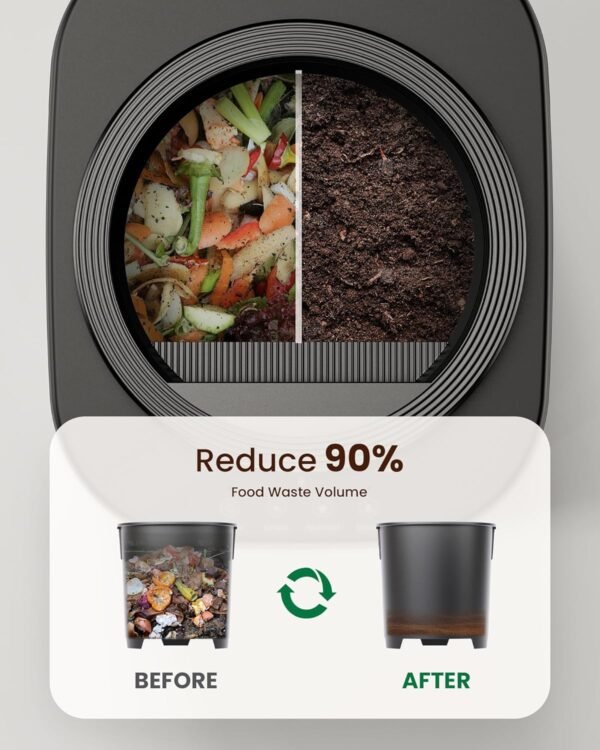 Electric Composter for Kitchen - 4L Countertop Indoor Compos... - Image 4