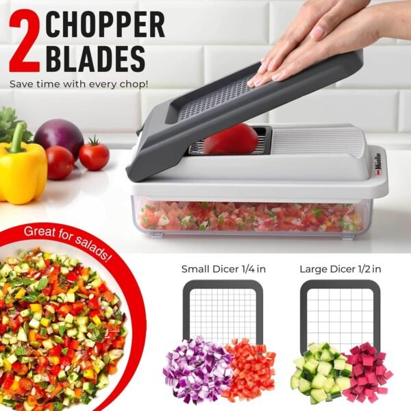 Mueller Vegetable Chopper Mandoline Slicer, Food Veggie Chop... - Image 4