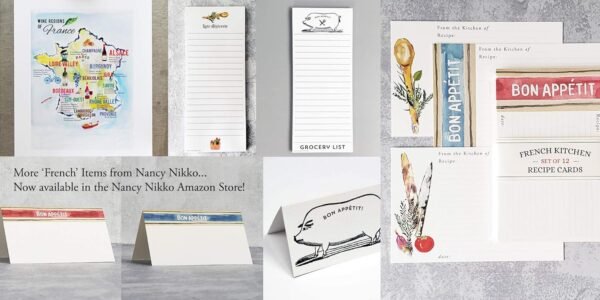 FRENCH Themed Grocery List Refrigerator Notepads Liste d'epi... - Image 3