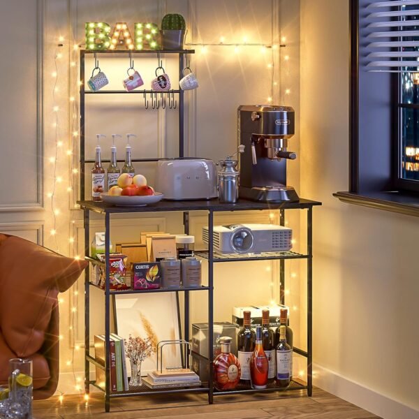 Baker's Rack for Kitchen with Storage, Microwave Stand with ... - Image 7
