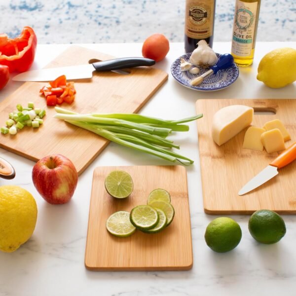 Totally Bamboo 3-Piece Bamboo Cutting Board Set – Reversible... - Image 6