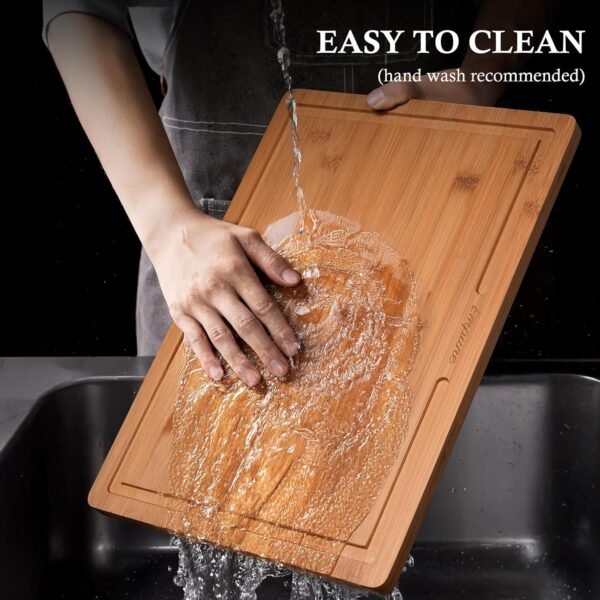Empune Bamboo Cutting Board Set, Wood Cutting Boards for Kit... - Image 8
